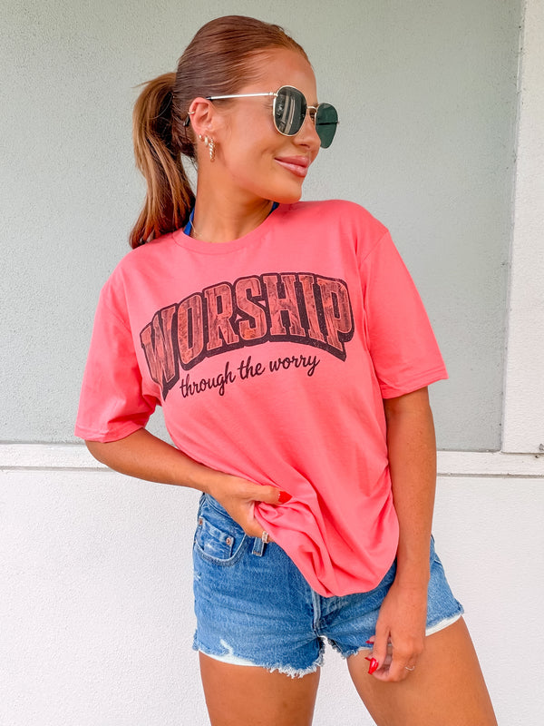 Worship Camo Graphic Top