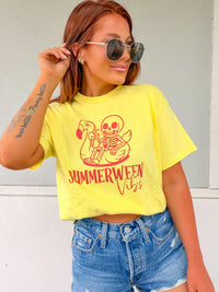 Pink Summerween Graphic Top