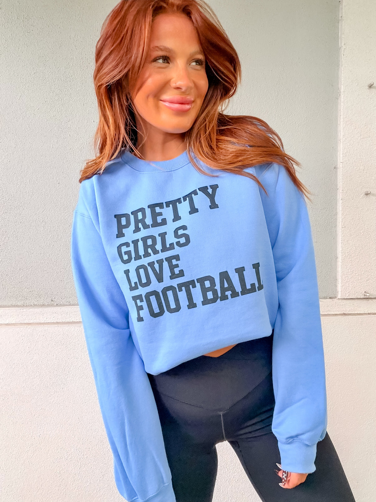 Pretty Girls Football Graphic Top