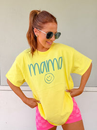 Blue Mama Graphic Top