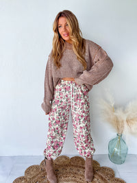 Yes Please Pink Floral Pants
