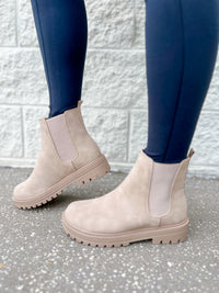 Beige Chelsea Bootie