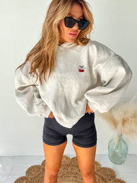 Cherry-ish The Little Things White Hoodie