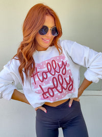 Polka Holly Jolly Graphic Top