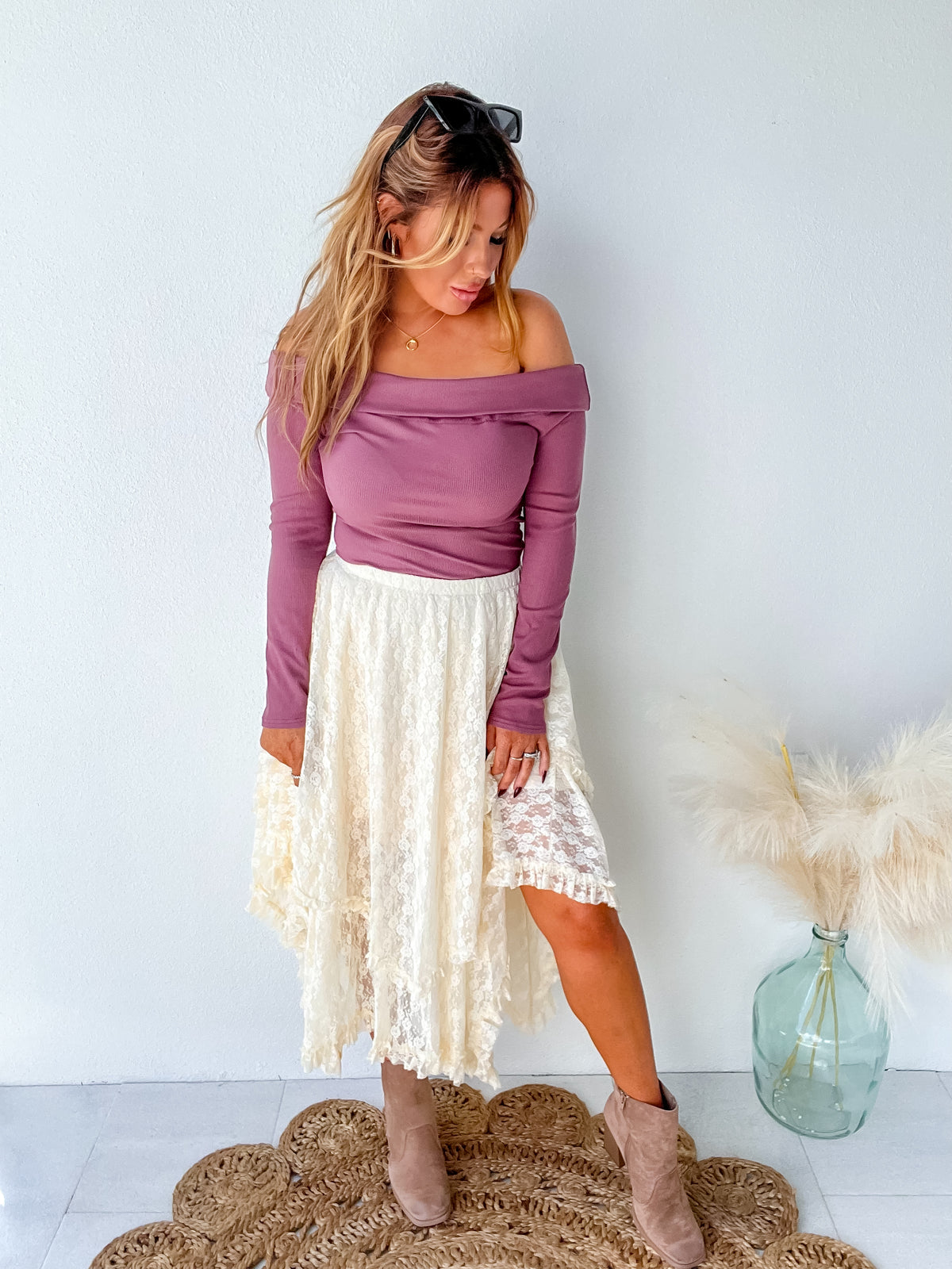 Feeling Charming Plum Bodysuit