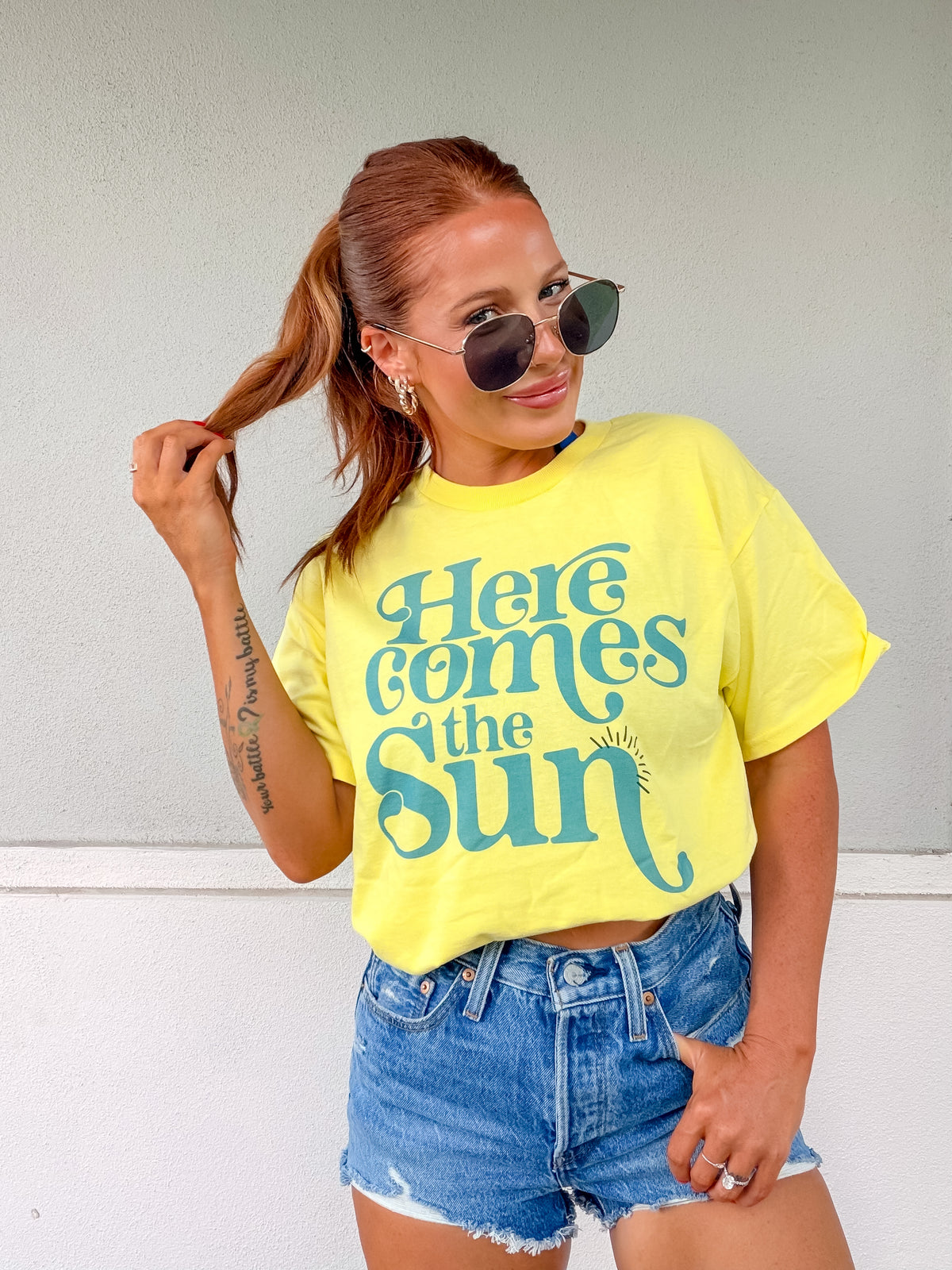 Here Comes The Sun Graphic Top