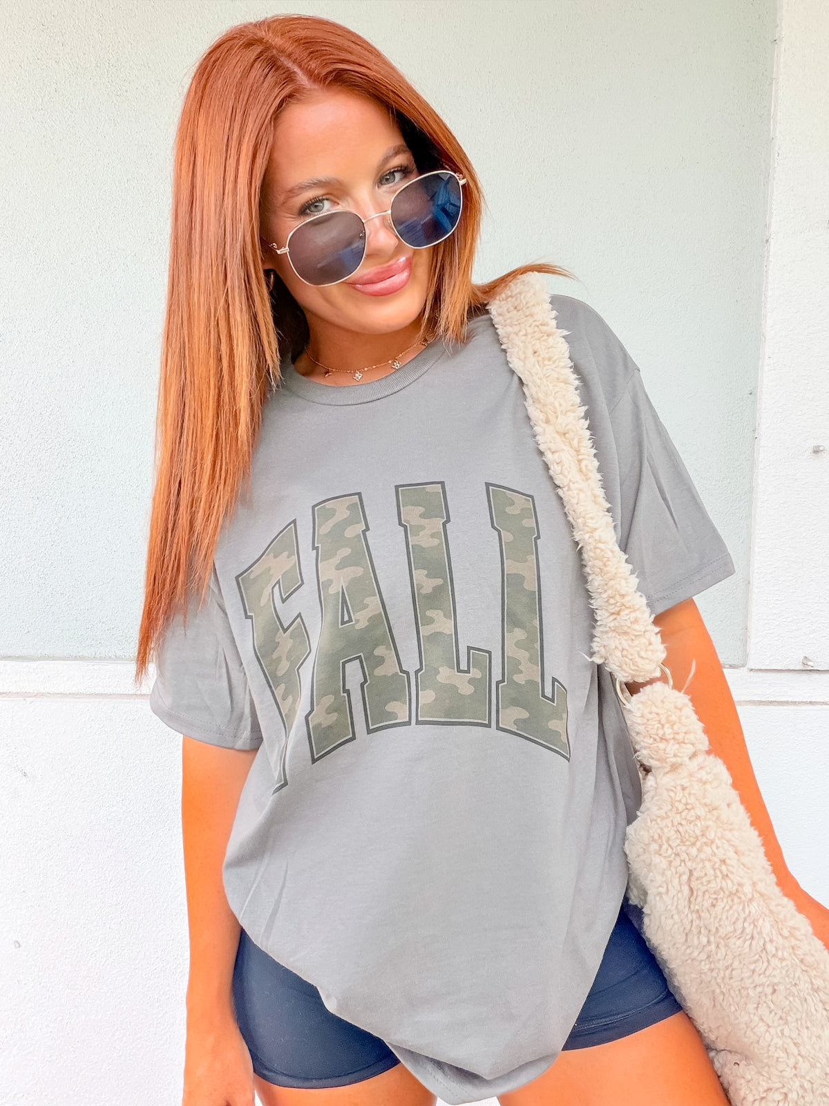Fall Camo Graphic Top