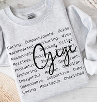 Words GiGi Graphic Pullover