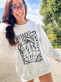 Rad Skeleton Hand Graphic Pullover