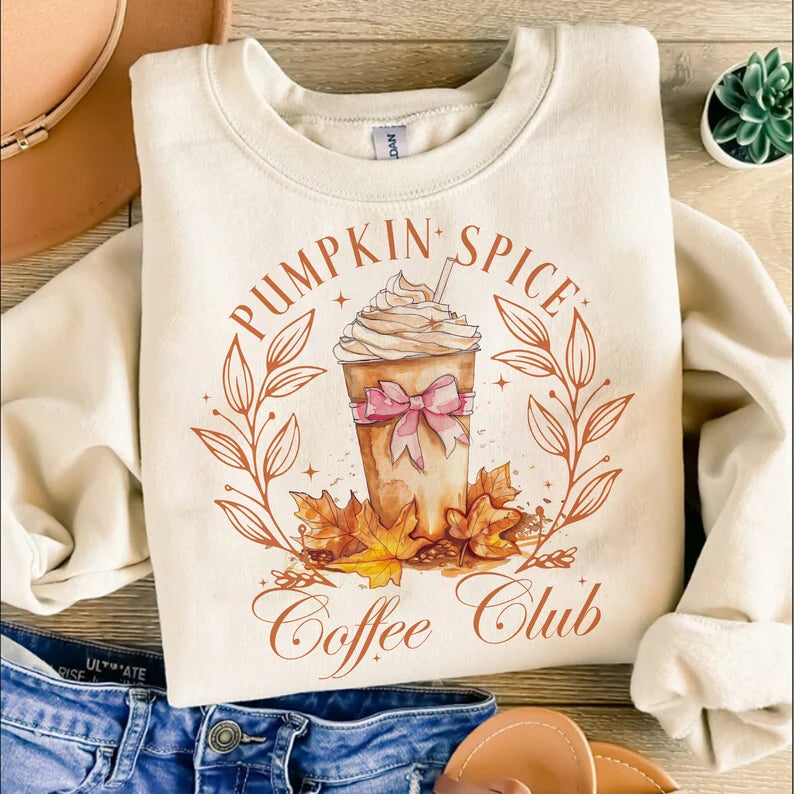 Pumpkin Spice Club Graphic Pullover