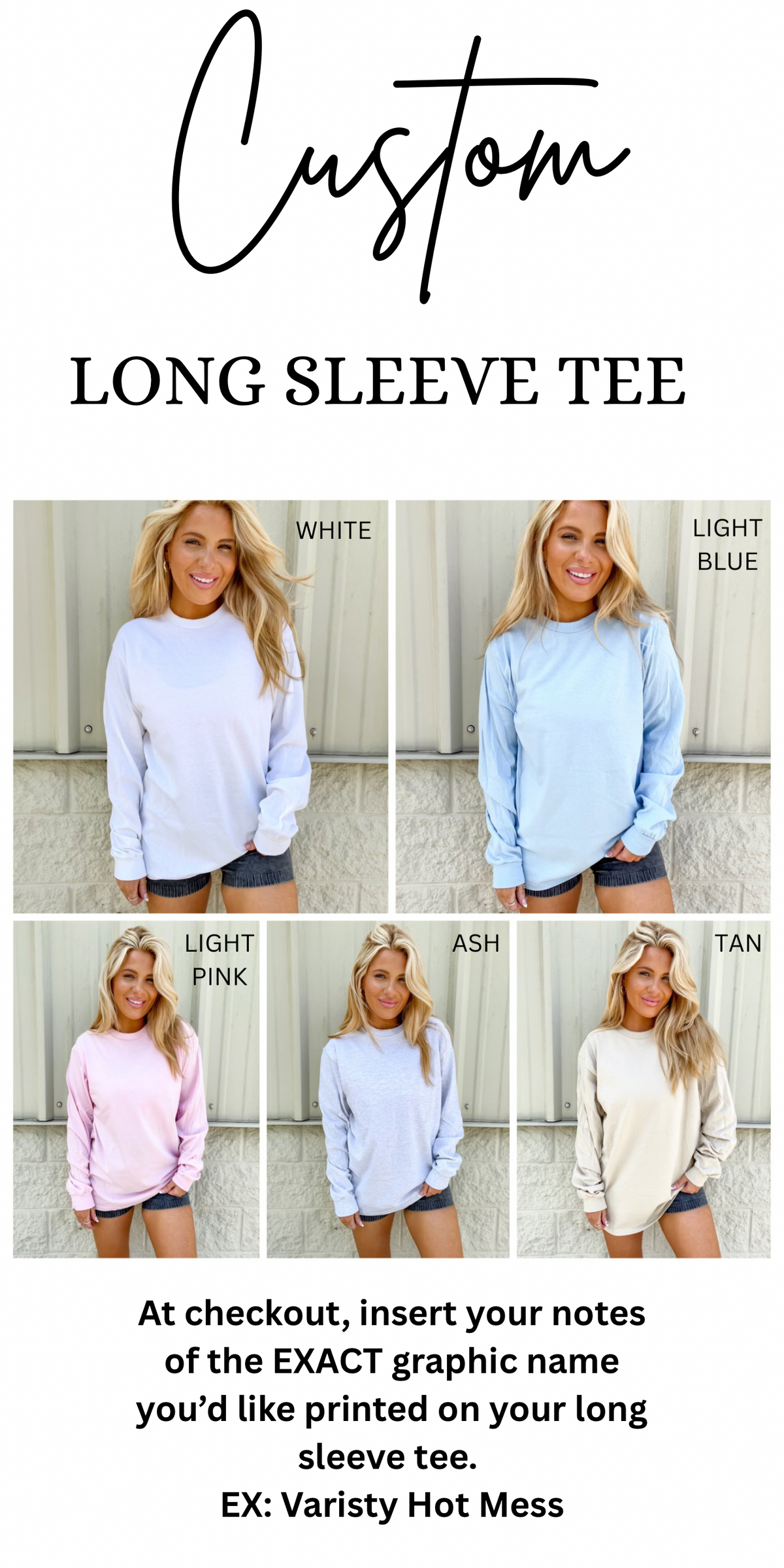 LONG SLEEVE Graphic Top