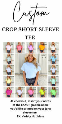 CROP *SHORT Sleeve Graphic Tee