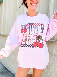 Cherry Collage Graphic Top