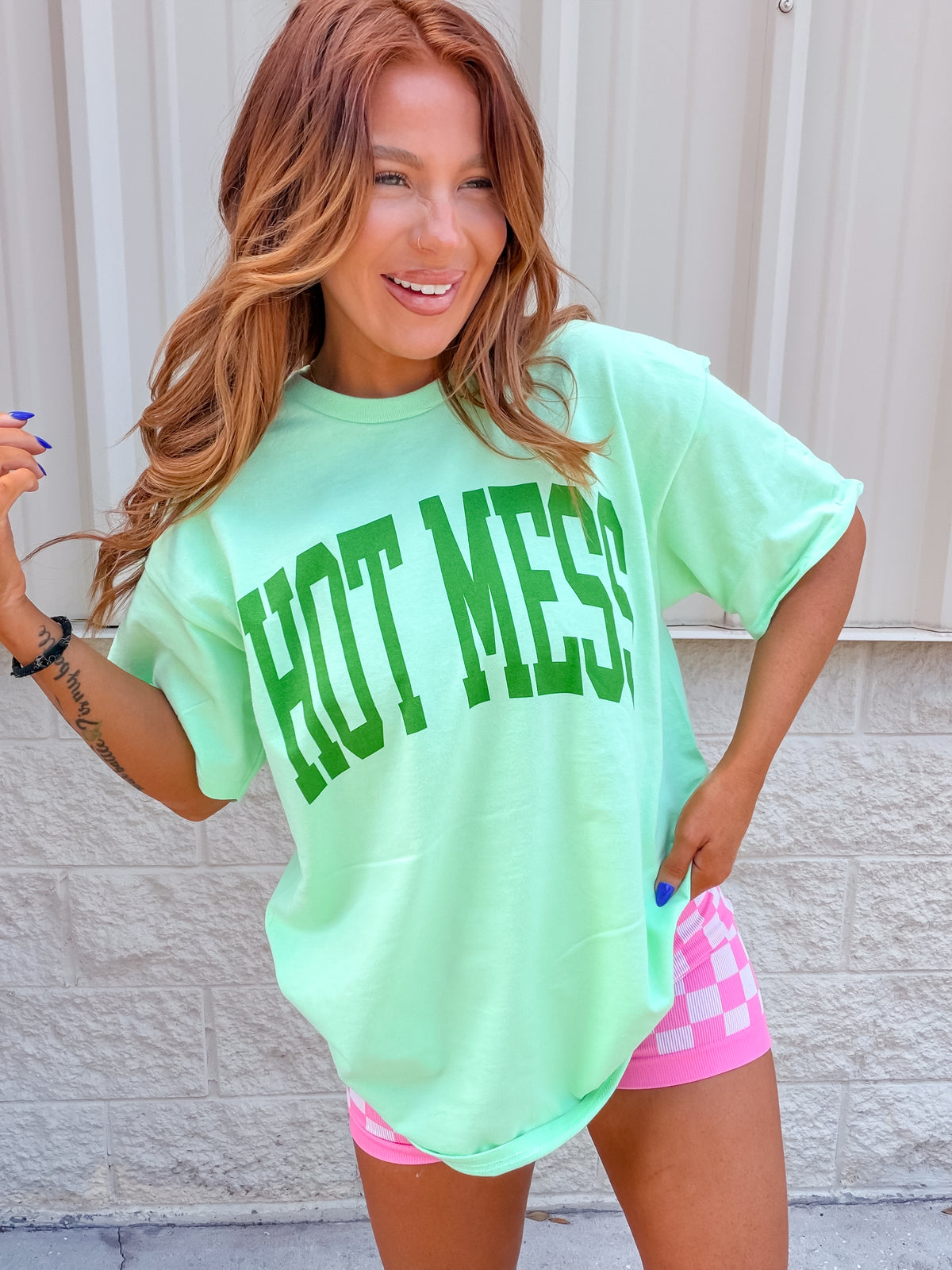 Varsity Hot Mess Graphic Tee C.O.C
