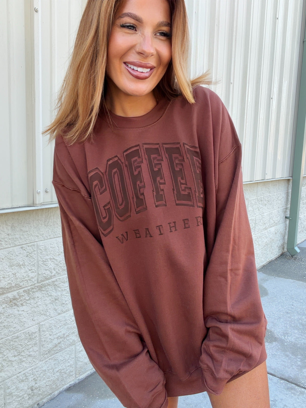 Coffee Weather Graphic Pullover C.O.C.