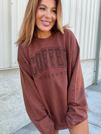 Coffee Weather Graphic Pullover C.O.C.
