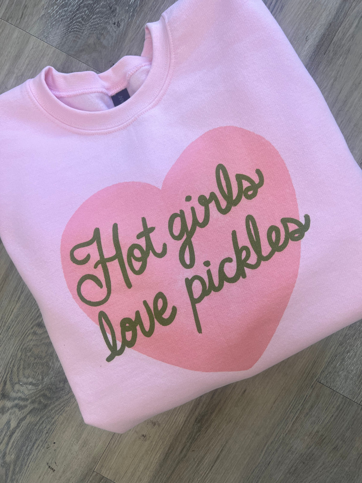 Hot Girls Love Pickles Graphic Top