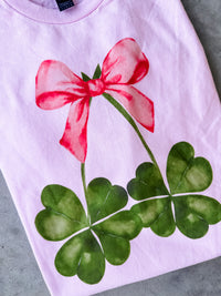 Clovers Bow Graphic Top