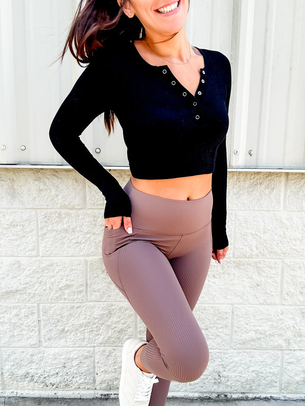 Strong Spirit Deep Taupe Leggings