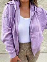 Total Comfort Purple Zip Hoodie