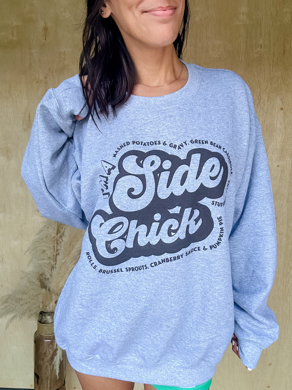 Side Chick Graphic Pullover