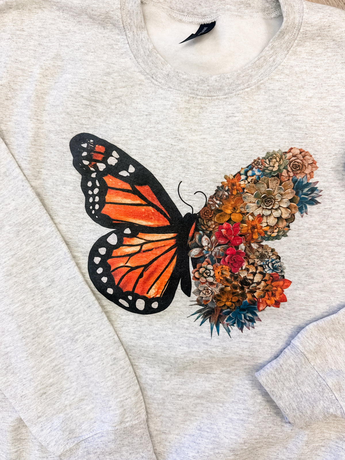 Butterfly Succulent Graphic Top