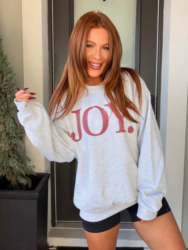 Red Joy Graphic Top