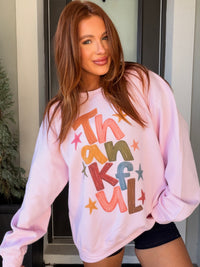 Stars Thankful Graphic Top