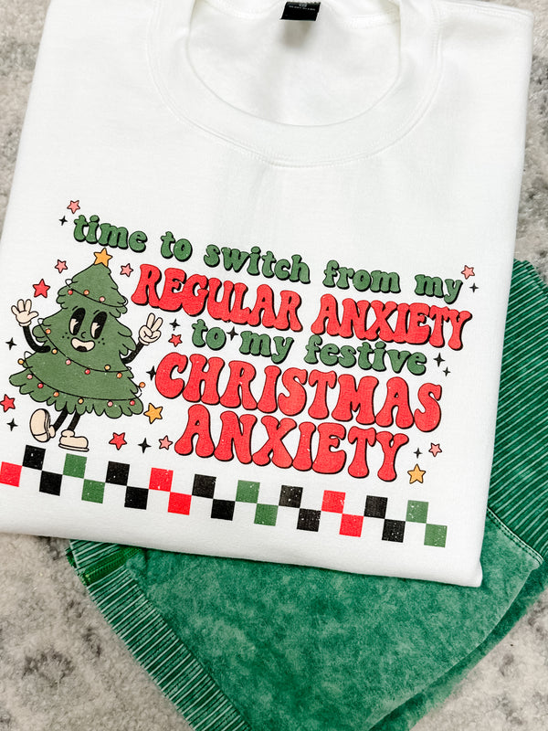 Christmas Anxiety Graphic Top