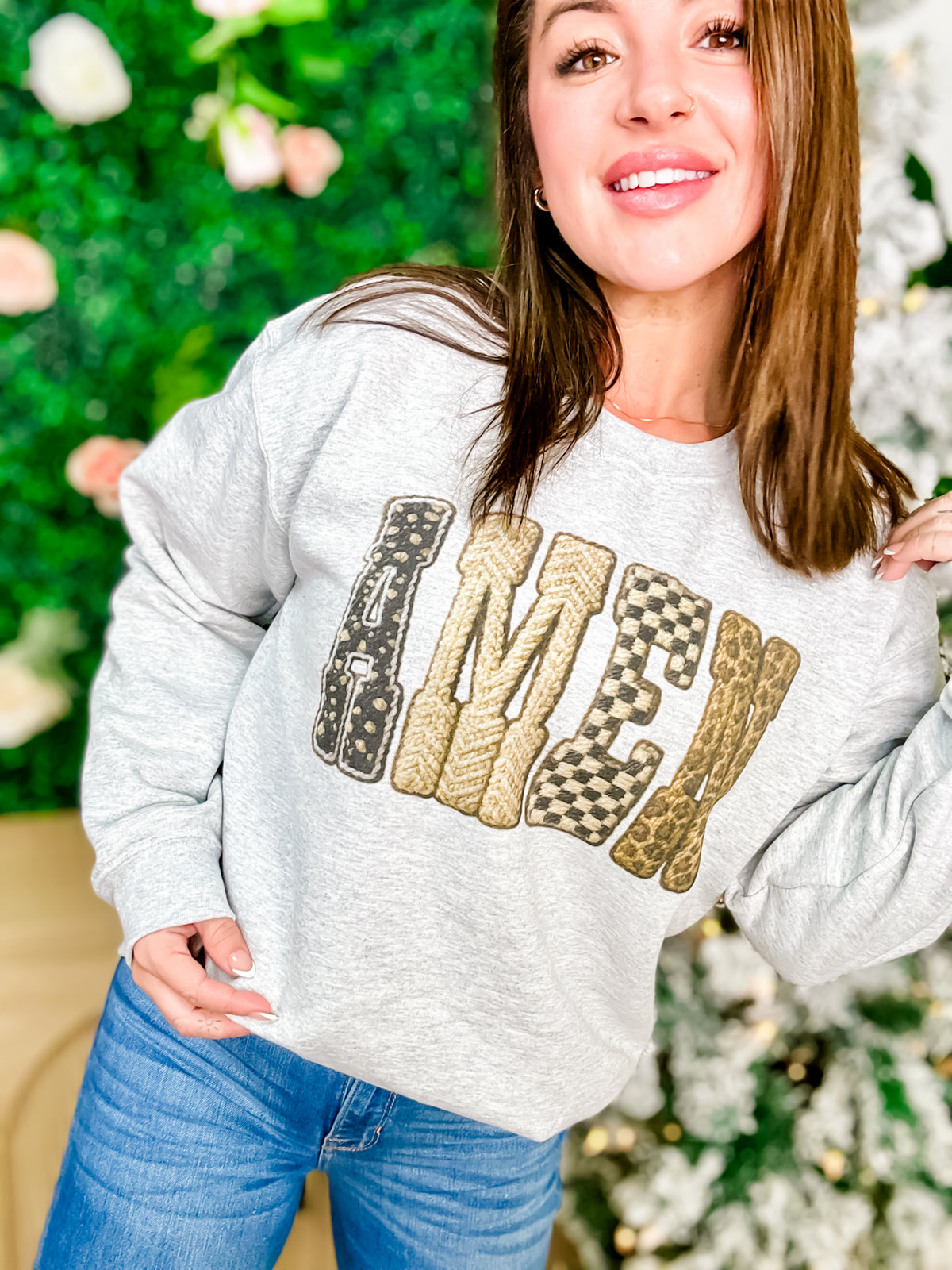 Trendy Yarn Amen Graphic Top