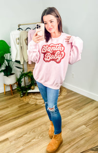 Santa Baby Yarn Graphic Top