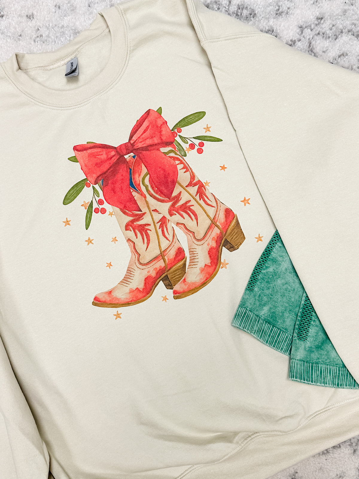 Christmas Cowgirl Graphic Top