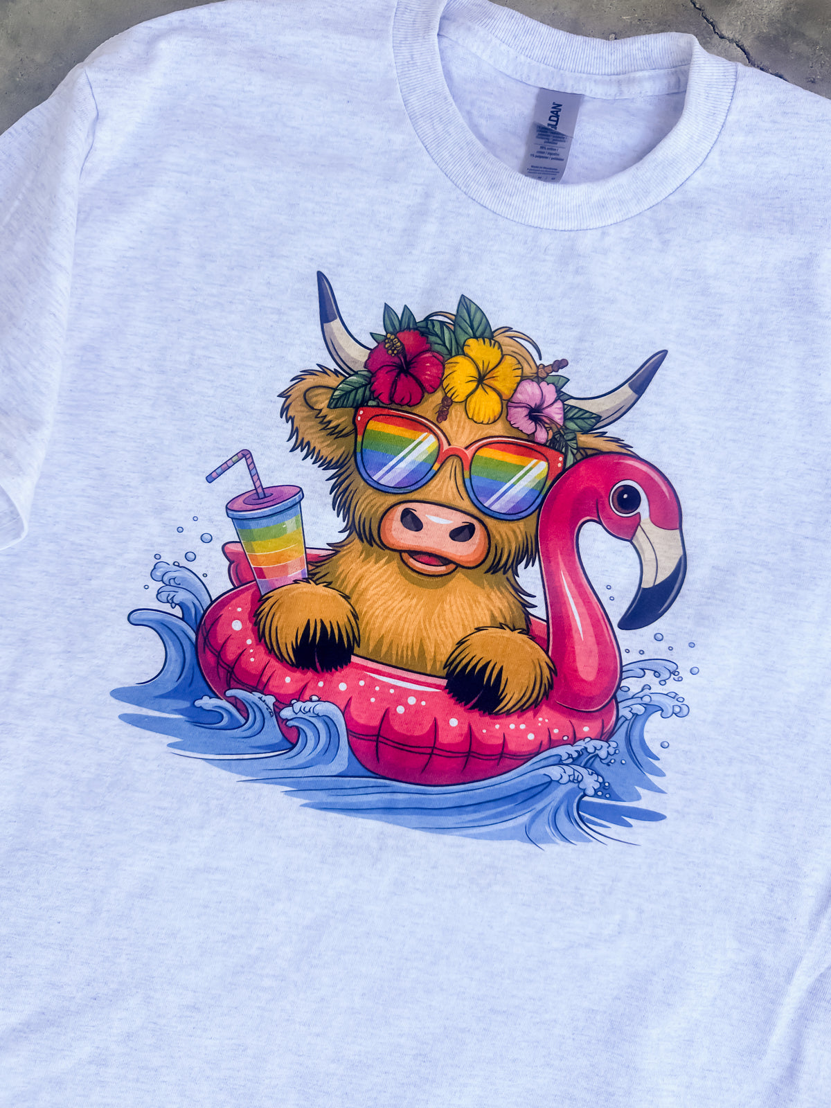 Summer Cow Graphic Top