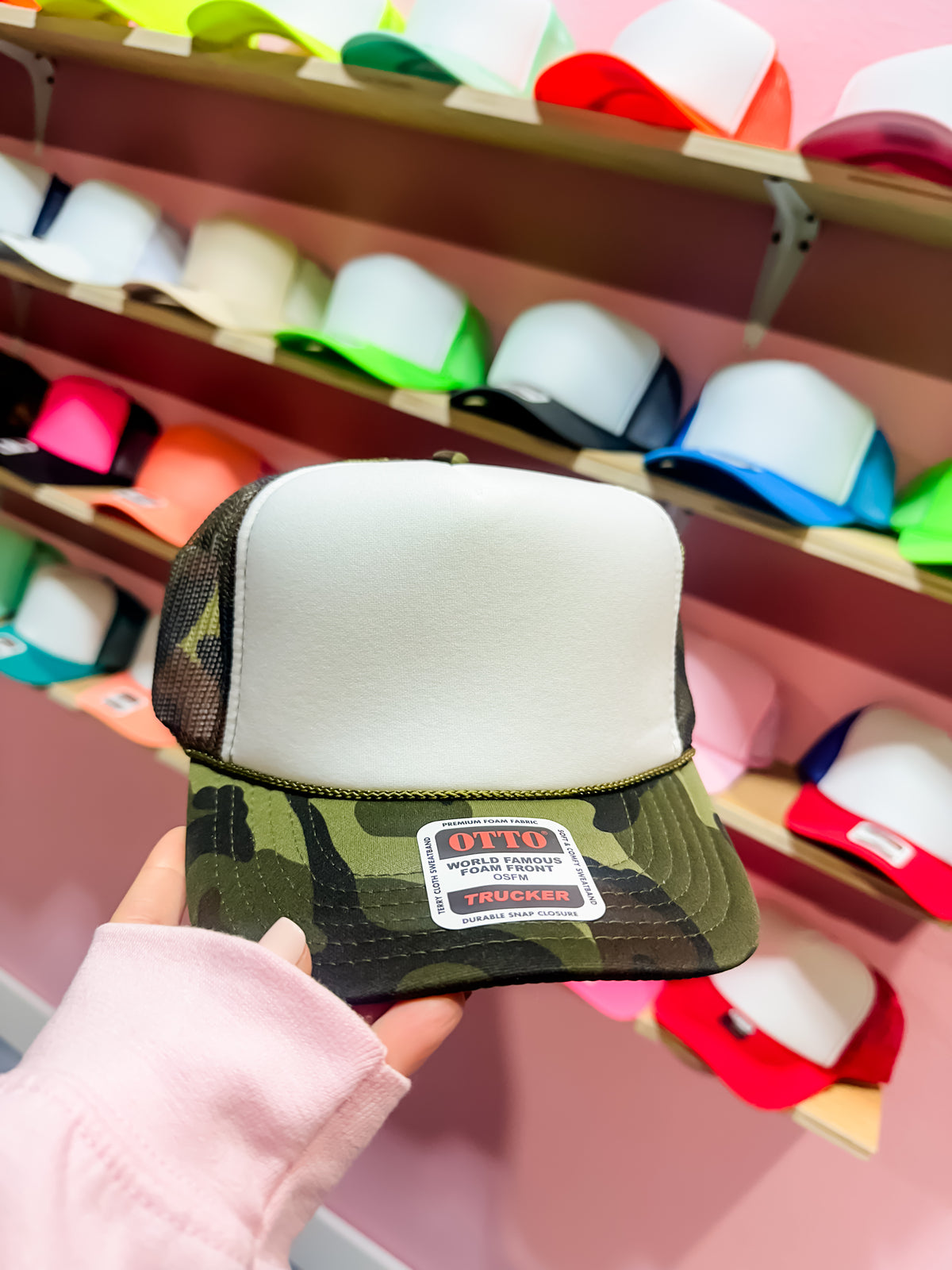Custom Color Darlin' Camo Trucker Hat