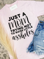 Comfort Colors Just a Mom Graphic Tee