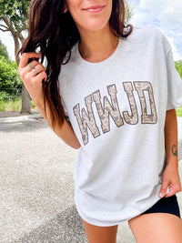 Camo WWJD Graphic Top
