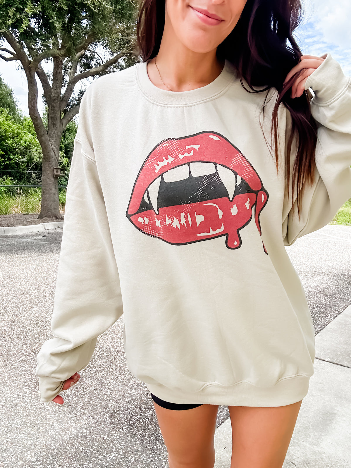 Vampire Lips Graphic Top