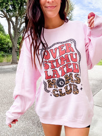 Trendy Overstimulated Mom's Club Graphic Top