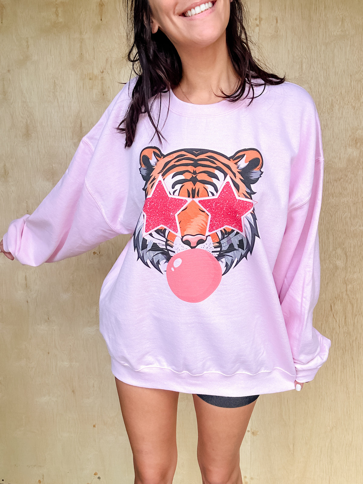 Bubblegum Tiger Graphic Top