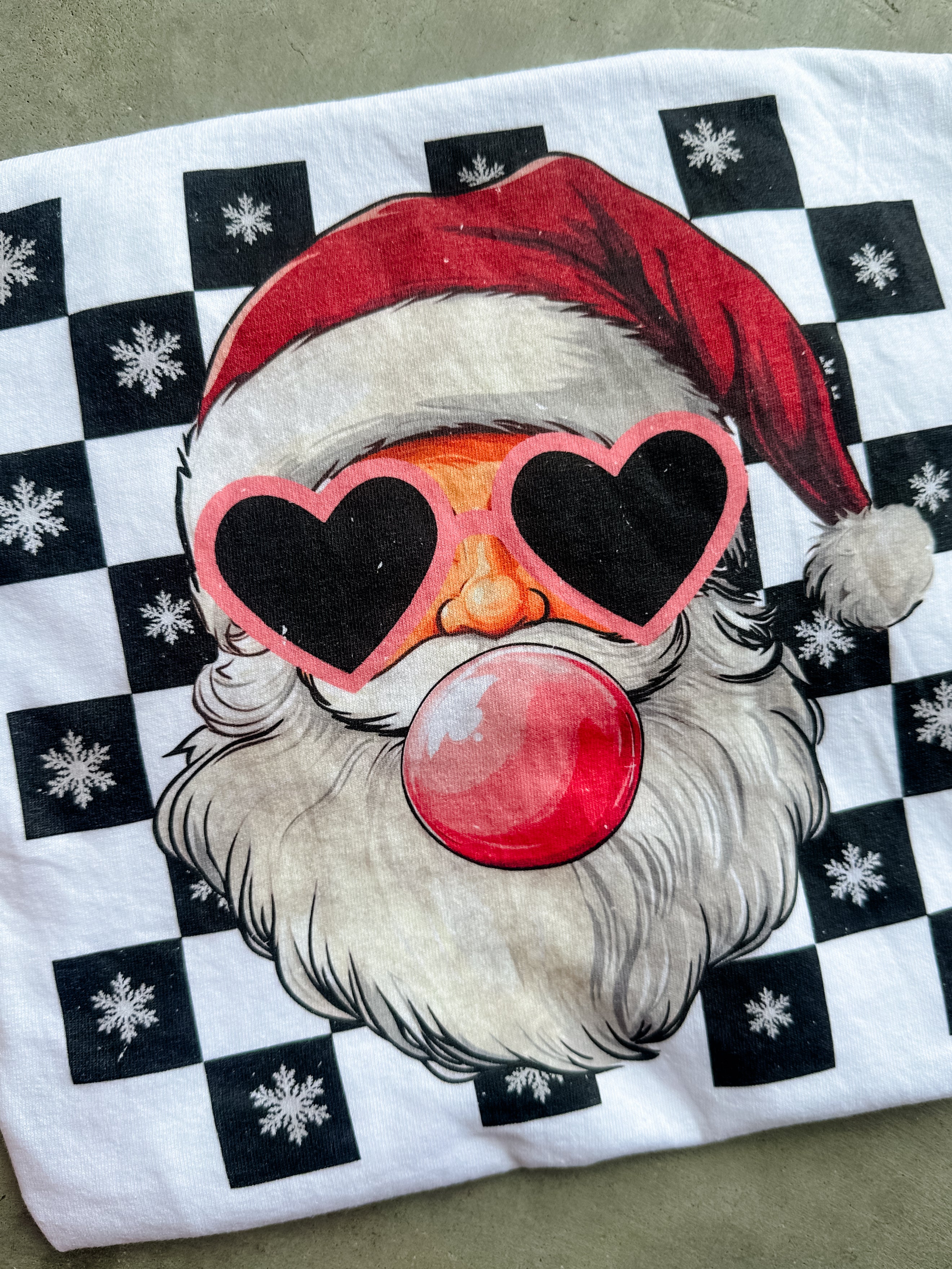 Bubblegum Santa Graphic Top – Mademli Boutique