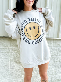 Good Things Smiley Graphic Top