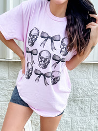 Girly Skulls Graphic Tee