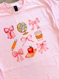 Teacher Coquette Graphic Top