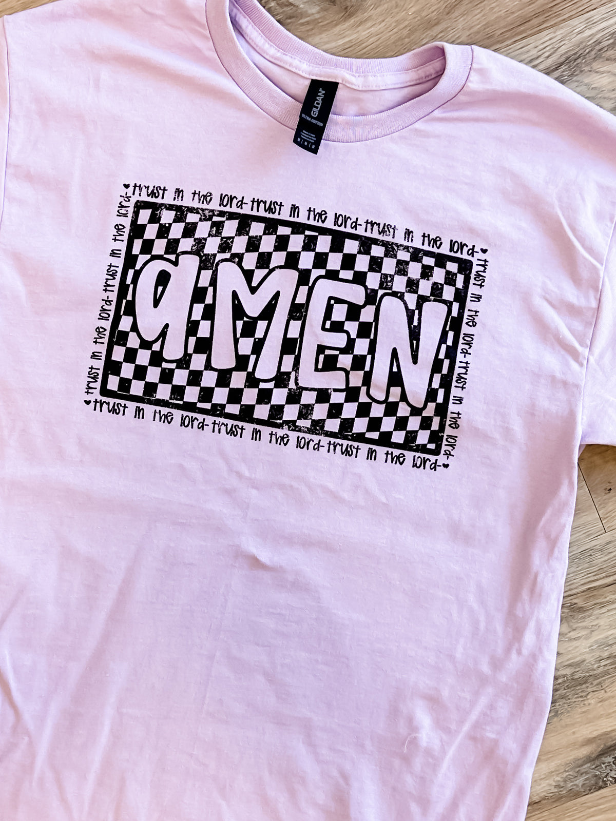 Checker Amen Graphic Tee