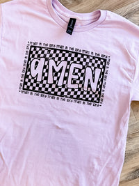 Checker Amen Graphic Tee