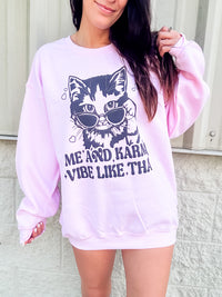 Karma Cat Graphic Pullover