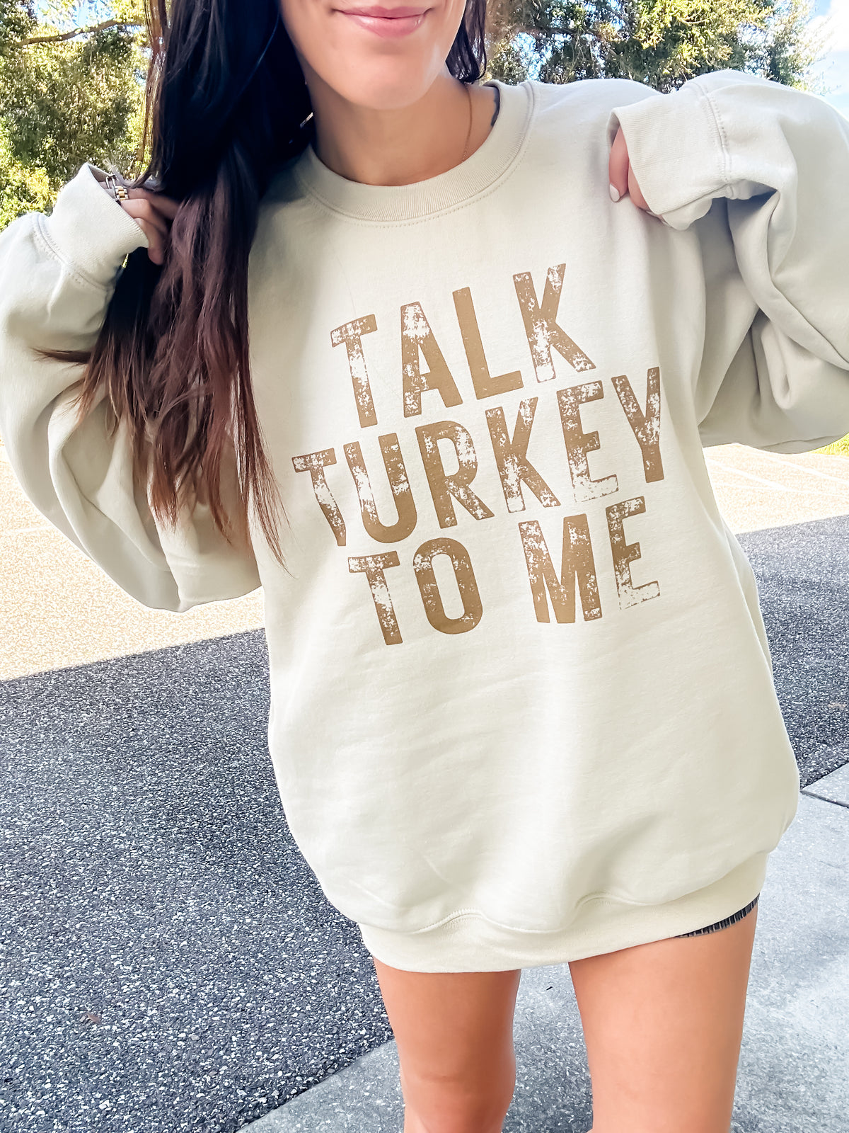 Talk Turkey To Me Graphic Pullover C.O.C.