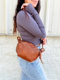 Cognac Sling Bag