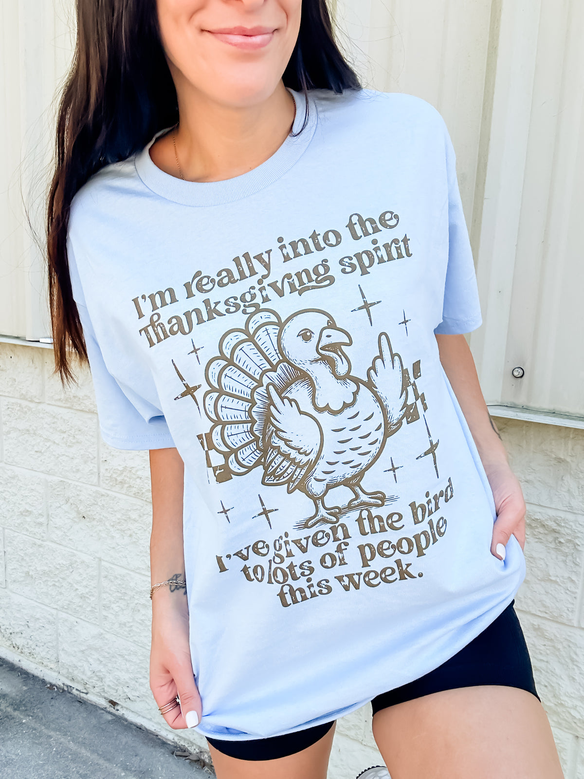 Thanksgiving Spirit Graphic Top