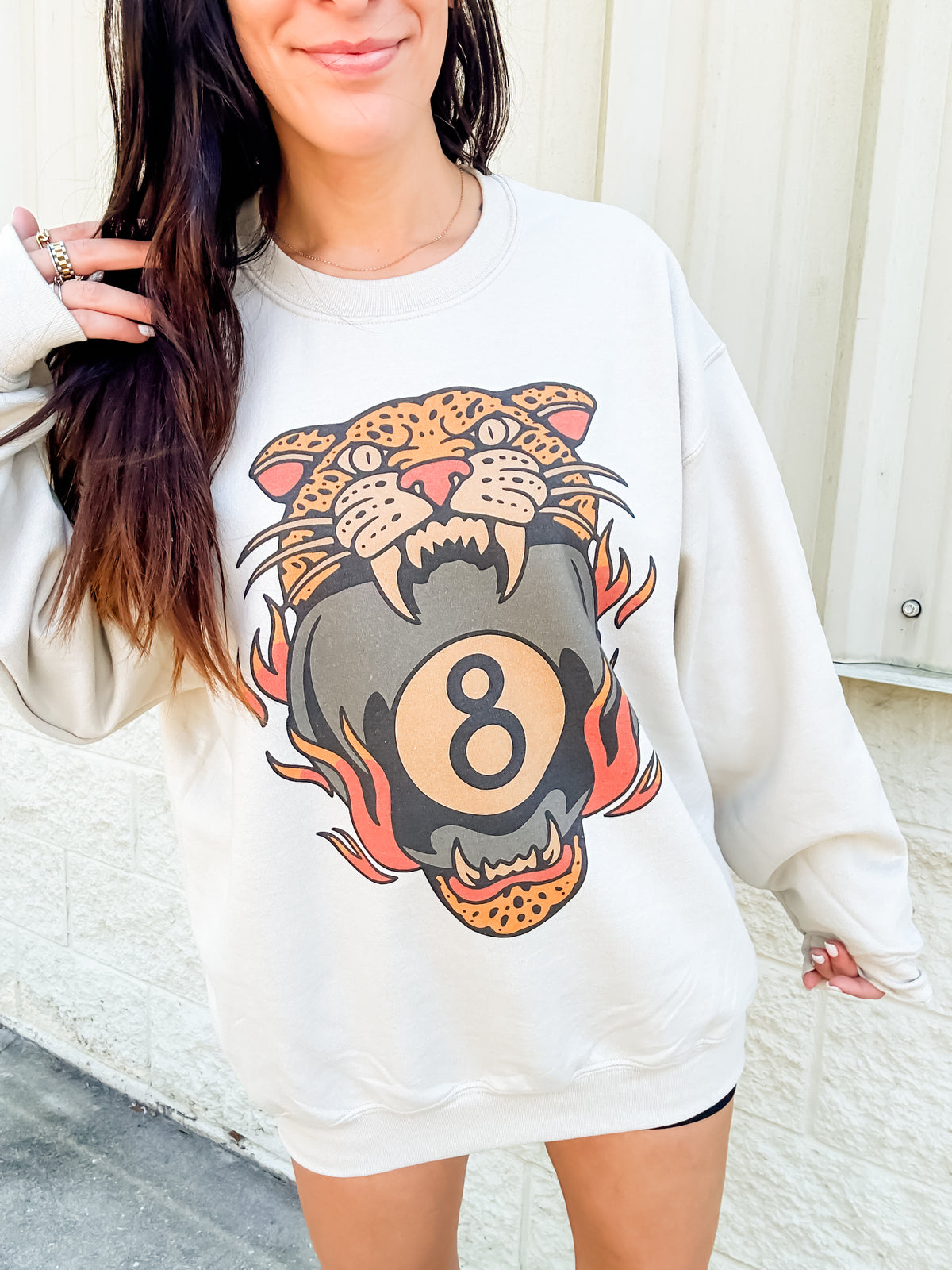 Edgy Leopard Graphic Top